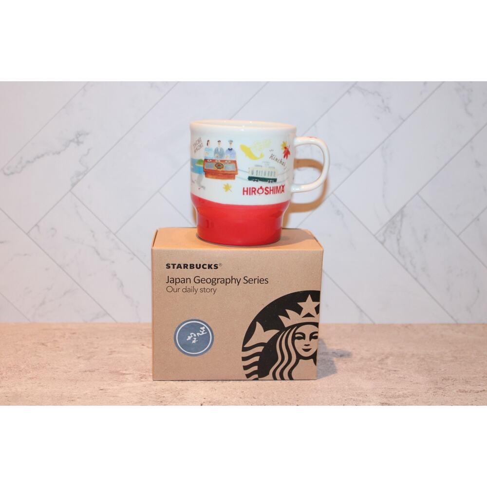 Starbucks Hiroshima Japan Geography Series Mug 12oz w Box Limited NWT